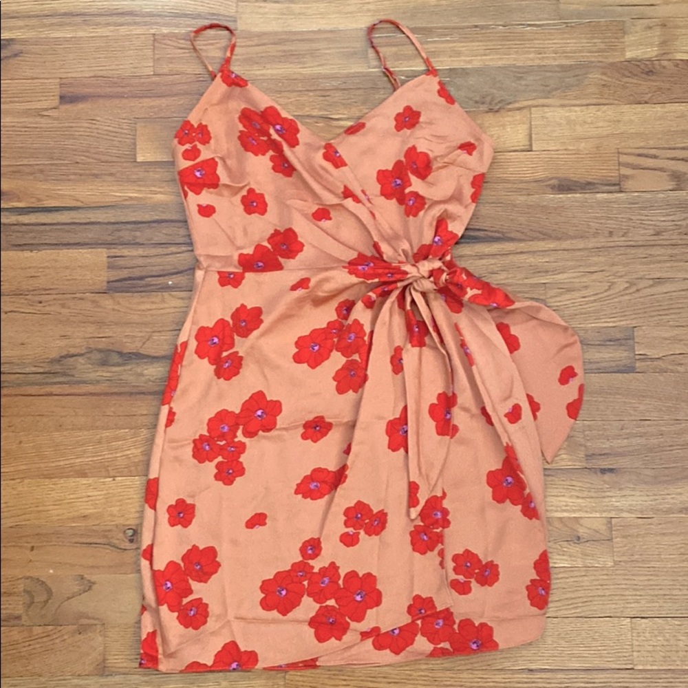 NWT Floral Wrap Dress